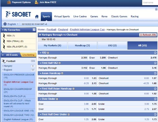 sbobet arb friendly bookmaker